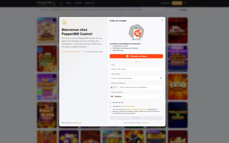 Inscription PepperMill casino